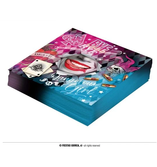 12 Servetten Dangerous 33x33 Cm 1 12 Servetten Dangerous 33x33 Cm