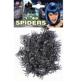 60 Kleine Spinnen Halloween Deco