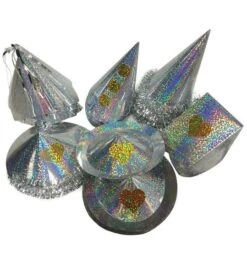 72 Partyhoedjes Zilver