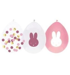 Ballonnen Nijntje Babyroze (5st)