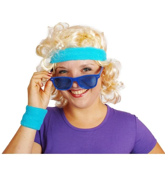 Blauwe Jaren 80 Bril 1 Blauwe Jaren 80 Bril