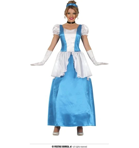 Blauwe Prinsessenjurk Voor Dames 1 Blauwe Prinsessenjurk Voor Dames