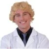 Blonde Gekrulde Heren Pruik