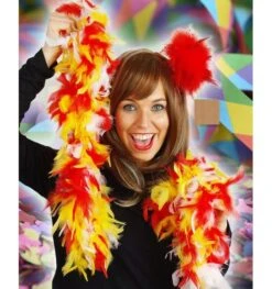 Boa Multicolor / Meerkleurig 60 Gram Rood Geel Wit