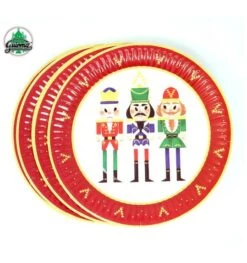 Bordjes Kerst Nutcracker 8 Stuks 23cm