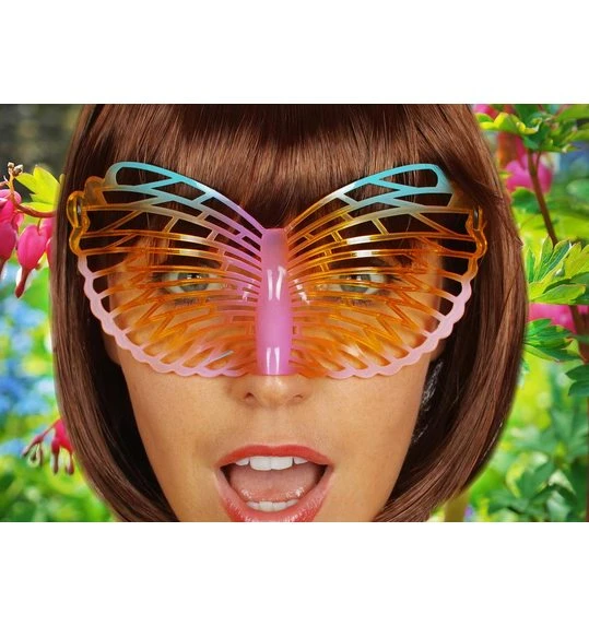 Bril Butterfly Oranje Blauw Fuchsia 1 Bril Butterfly Oranje Blauw Fuchsia