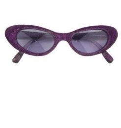 Bril Disco Glitter Paars