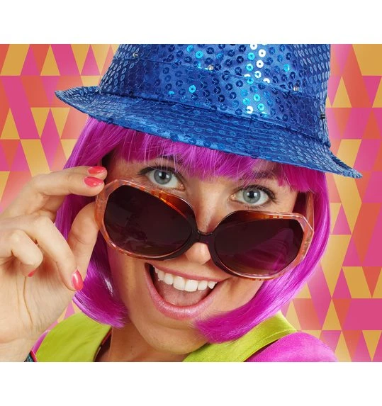 Bril Disco Laser Rood Zwart 1 Bril Disco Laser Rood Zwart