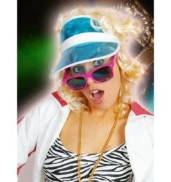 Bril Funky Jaren 80 Felroze