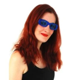 Bril Met Glitter Blauw