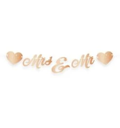 Bruiloft Rosé Goud Letterslinger Just Married
