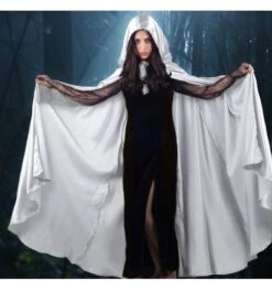 Cape Satijn Wit Voor Mannen En Vrouwen