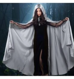 Cape Satijn Zilver/grijs Unisex