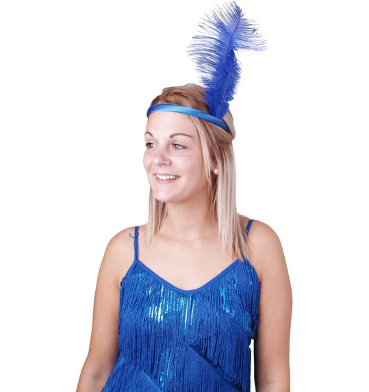 Charleston Haarband Blauw 1 Charleston Haarband Blauw