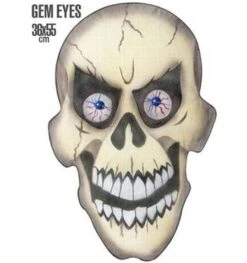 Chiffon Schedel Met Gem Ogen