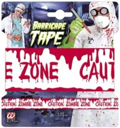 Crime Scene Zombie Zone Tape 7.2m