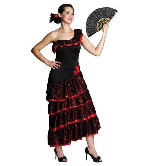 Dames Verkleed Jurk Spaanse Senorita 1 Dames Verkleed Jurk Spaanse Senorita