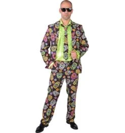 Day Of The Dead Sugar Skull Mannen Halloween Pak