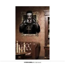 Deco Halloween Met Griezelige Non 70x80 Non