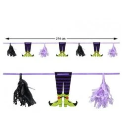 Deco Slinger Met Heksen Beentjes 274cm