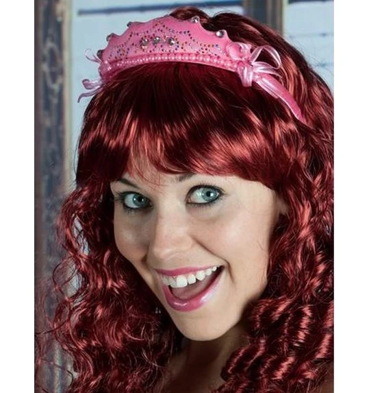 Diadeem Prinsessenkroontje Fuchsia 1 Diadeem Prinsessenkroontje Fuchsia