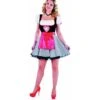Dirndl Zwart Rood