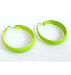 Disco Oorring Flashy Geel