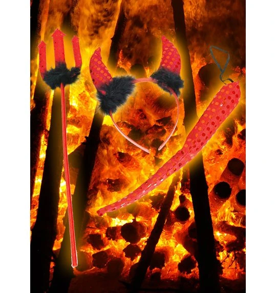 Duivel Setje Glitter 1 Duivel Setje Glitter