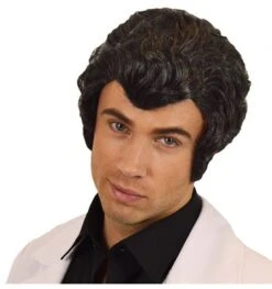 Elvis Pruik Met Kuif Zwart