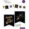 Festive Numbers Starter Kit “Happy New Year“ 4 St. + Lijn
