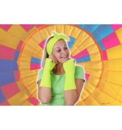 Fluo Gele Armwarmers 2 Stuks