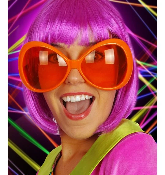 Fluo Oranje Bril 1 Fluo Oranje Bril