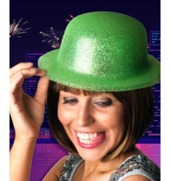 Fluogroene Glitter Bolhoed Funky Color