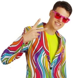 Fuchsia Jaren 80 Bril