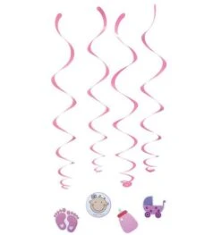 Geboorte Baby Meisje Hangspiralen Deco