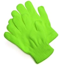 Gebreide Handschoenen Fluogroen