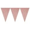 Glitter Vlaggenlijn Roze 6 Meter