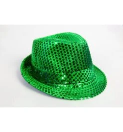 Glitterhoedje Maffia Disco Donkergroen