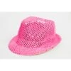 Glitterhoedje Maffia Disco Felroze