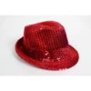 Glitterhoedje Maffia Disco Rood