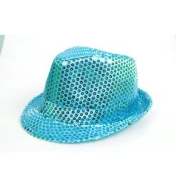 Glitterhoedje Maffia Disco Turquoise
