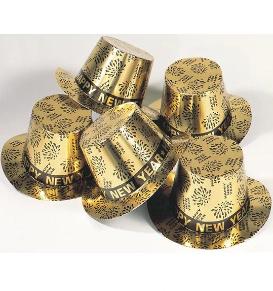 Gouden Gelukkig Nieuwjaar Buishoed 1 Gouden Gelukkig Nieuwjaar Buishoed