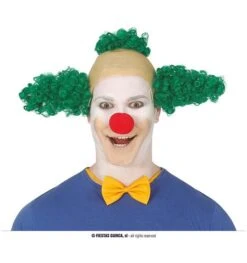 Groene Crusty Clown Pruik