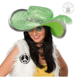Groene Hippie Hoed