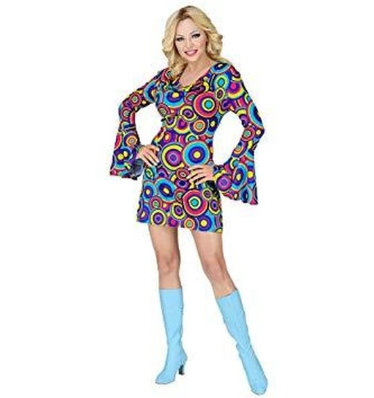 Groovy Disco Jaren 70 Jurk Voor Dames 1 Groovy Disco Jaren 70 Jurk Voor Dames