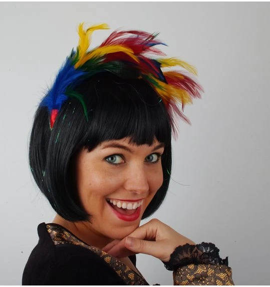 Haarstuk Pluim Multicolor 1 Haarstuk Pluim Multicolor