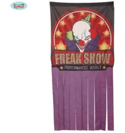 Halloween Clown Decor Gordijn