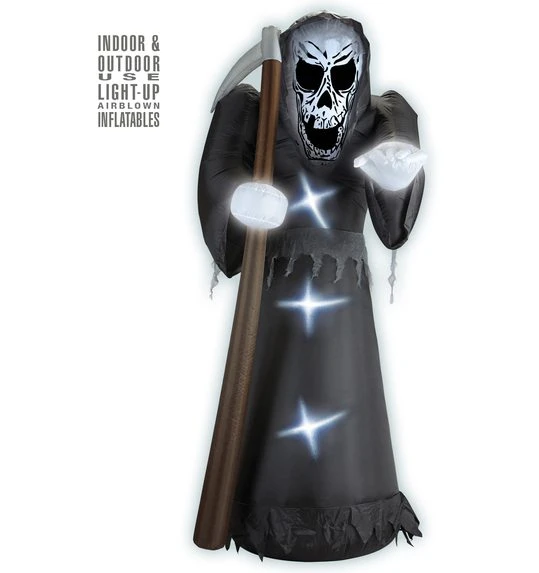 Halloween Decoratie Opblaasbare Grim Reaper Met Licht 244 Cm 1 Halloween Decoratie Opblaasbare Grim Reaper Met Licht 244 Cm