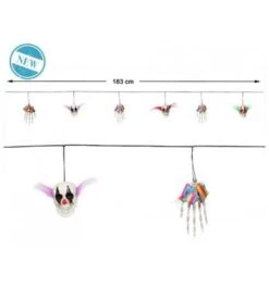 Halloween Decoratie Slinger Crimi Clowns