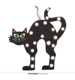 Halloween Kat Muur Decoratie 28x30 Cm